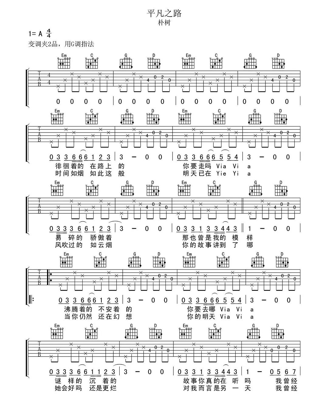 适合初学者的吉他最简单谱子,有哪些适合新手学的吉他曲