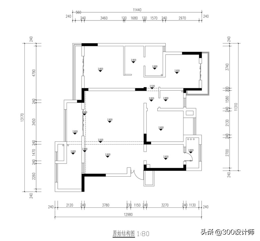 王城炫作品：125m²三室一厅，美式轻奢风，实用与颜值并存的空间