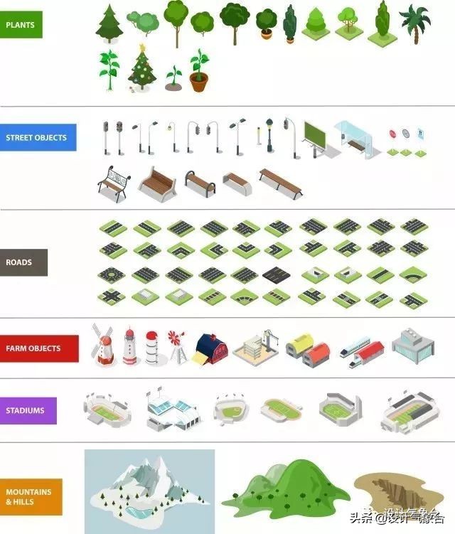 别说了,我们作品集的分析图都用灰系!(附全套素材)