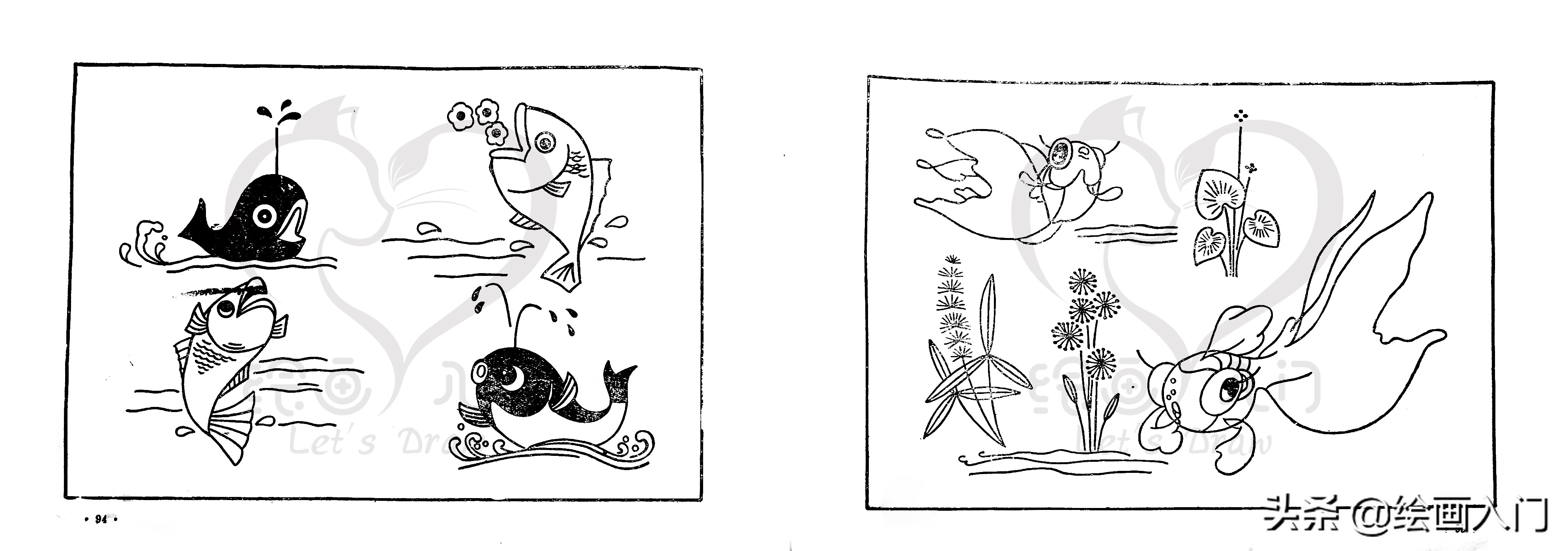 刺绣花边简笔画,100幅创意简笔画