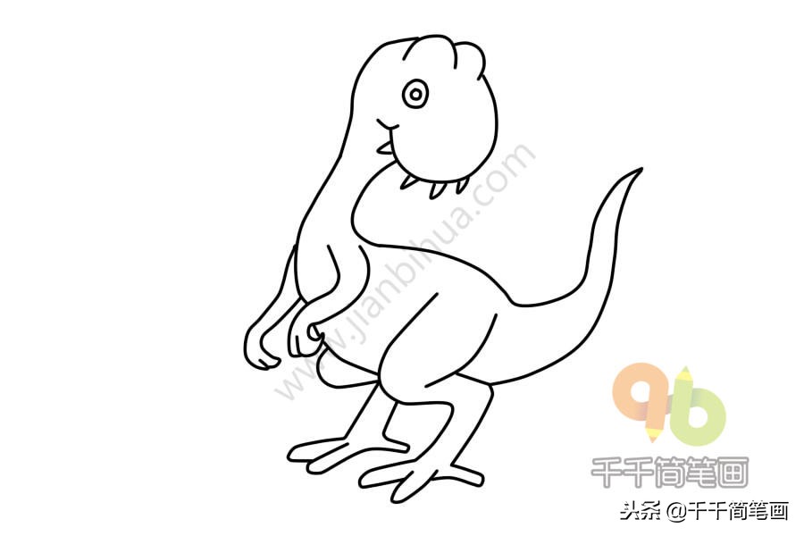 简笔画100个恐龙9-10岁,儿童简笔画恐龙大全简单又漂亮
