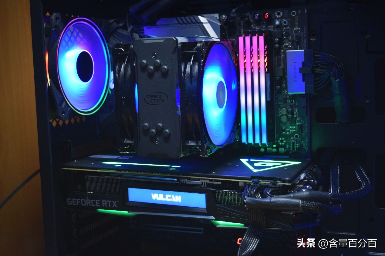 九州风神玄冰50机箱,九州风神玄冰500argb装机效果