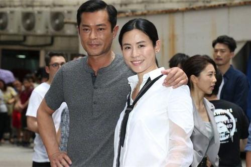 古天乐最佳银幕情侣宣萱现身活动,49岁的古天乐和宣萱同框