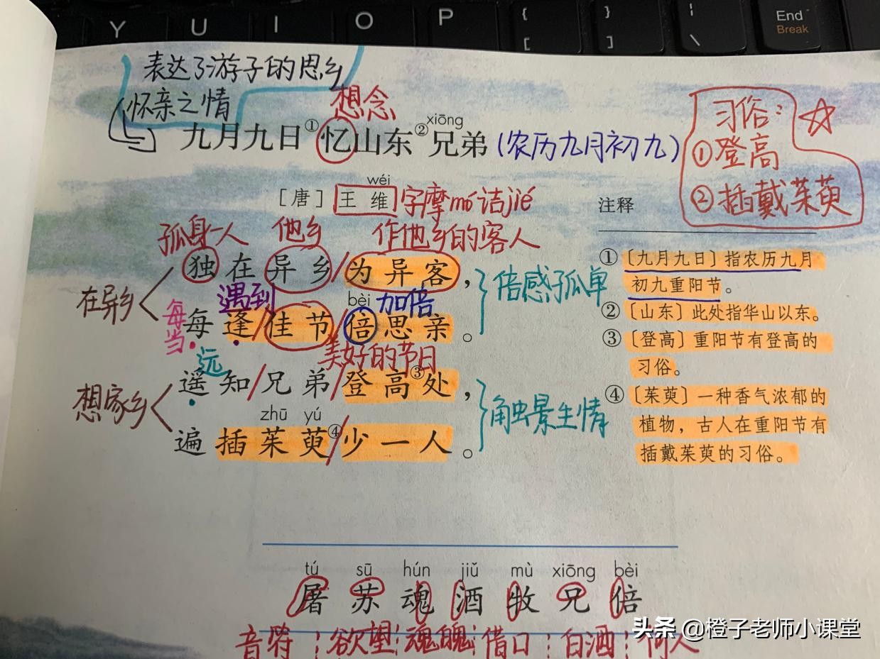 三年级古诗三首知识总结,小学三年级语文古诗三首全程练习