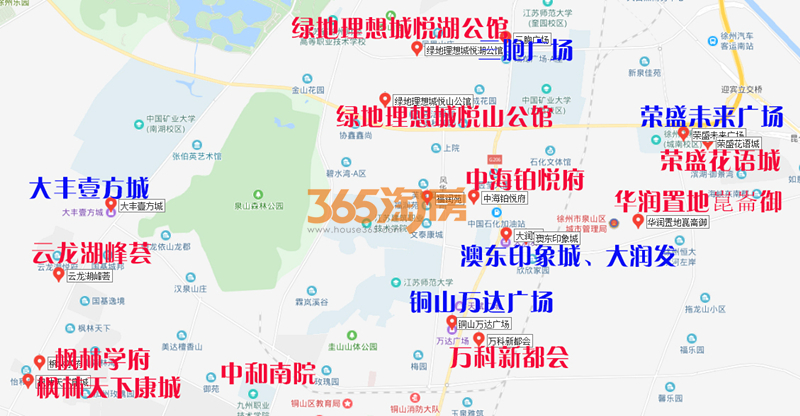 徐州买房各板块地图,买房跟着榜单走