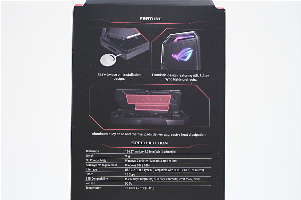 性价比最高的nvme固态硬盘盒,rog固态硬盘盒m.2推荐