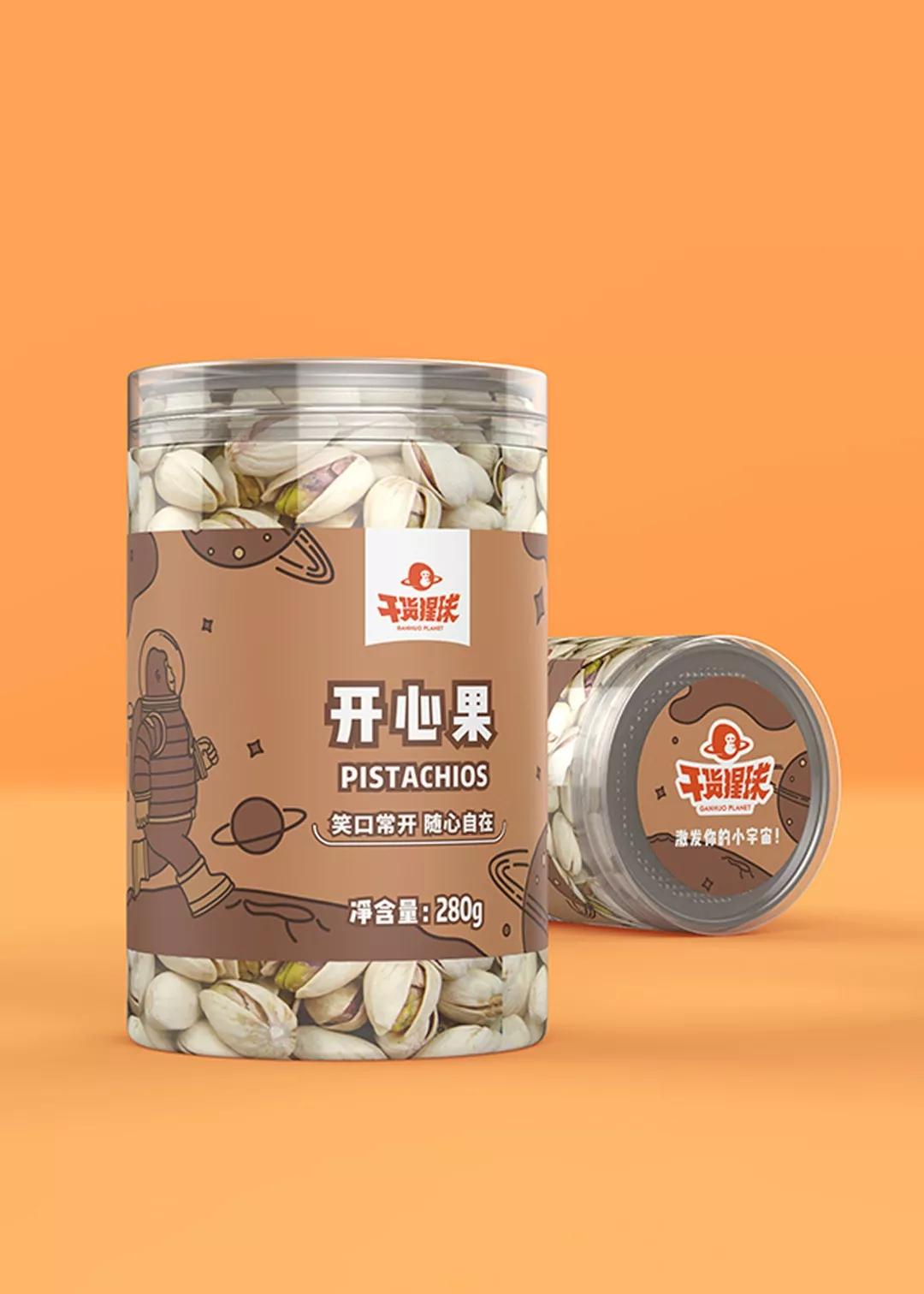 干货猩球x3721设计|百果园干果品牌形象设计