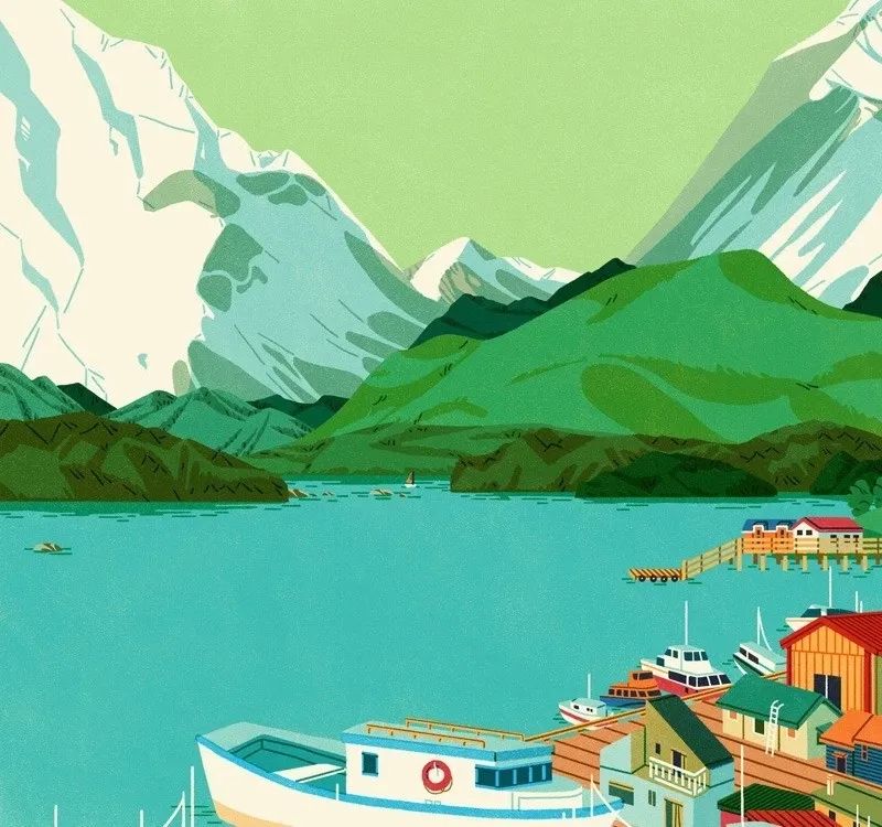 精妙的细节和色彩插画,插画作品想象力是最吸引人的色彩