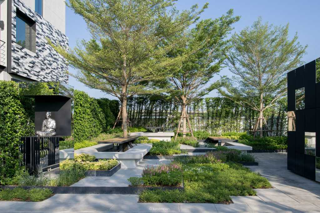 曼谷像素大厦住宅,泰国的绿色房子