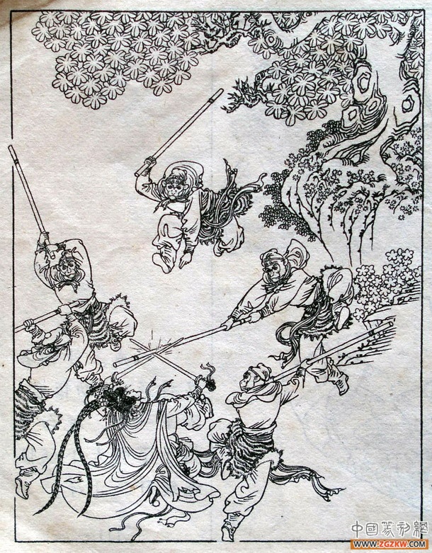 《西游记》之三打白骨精背景图,西游记三打白骨精文字版图文