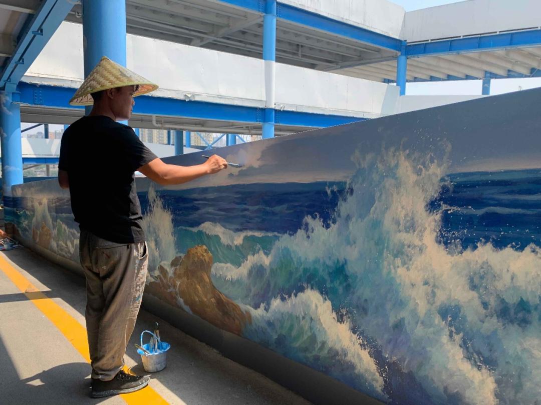 一墙一风景,一墙一景图