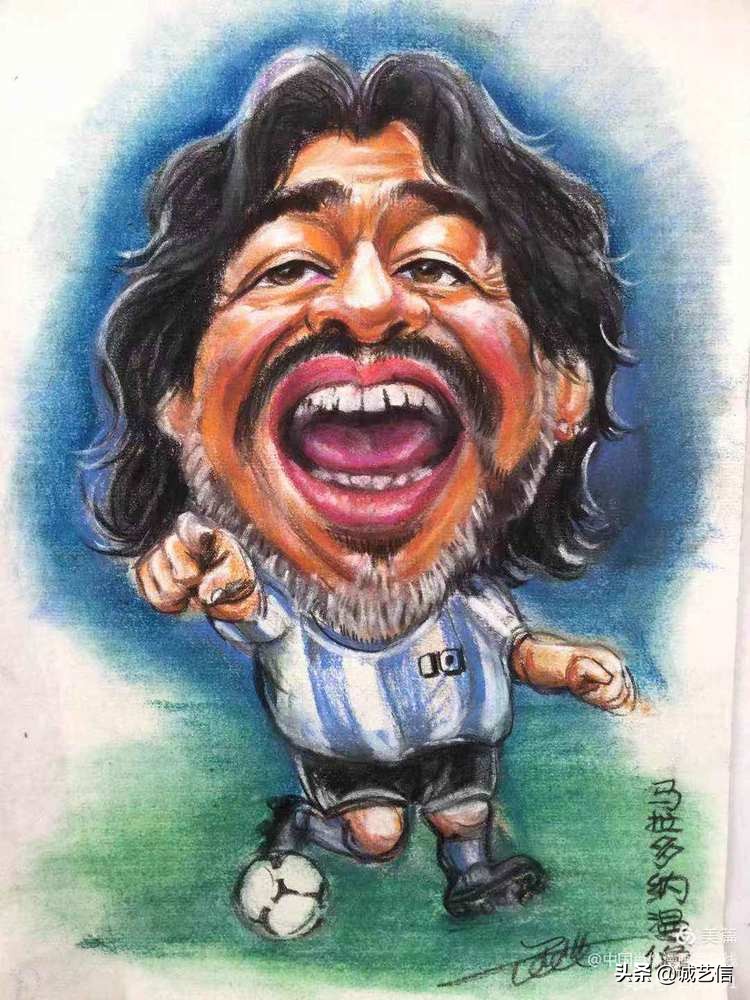 马拉多纳高清漫画壁纸,马拉多纳漫画