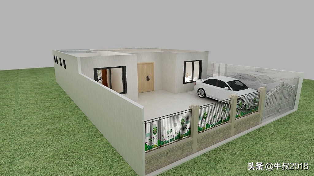 一层农村自建房小户型平面设计图,农村自建一层小户型平房设计图