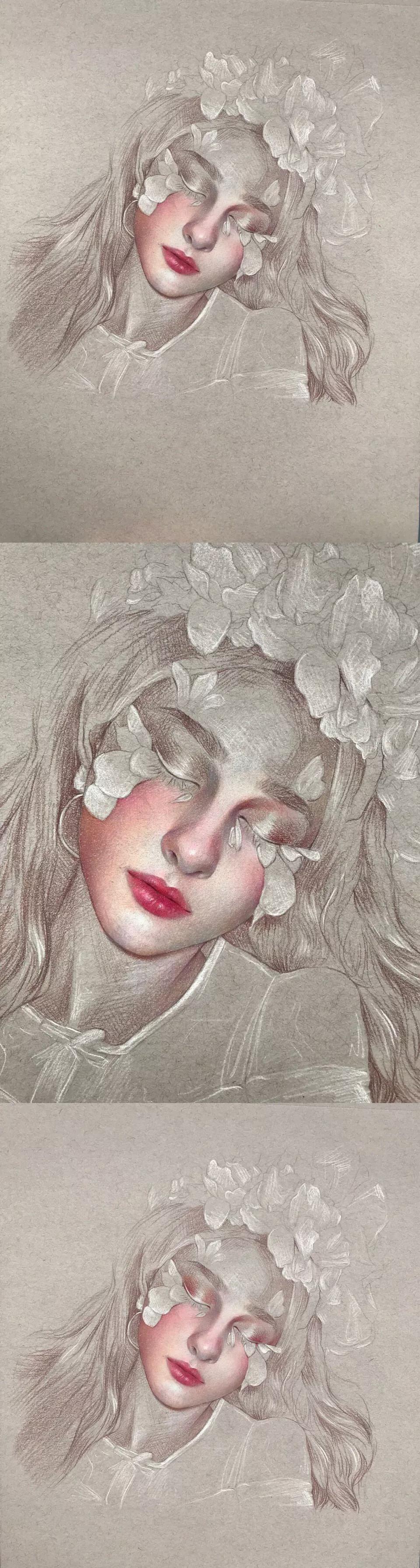 彩铅人物女孩教程视频,用彩铅画动漫人物天使恶魔