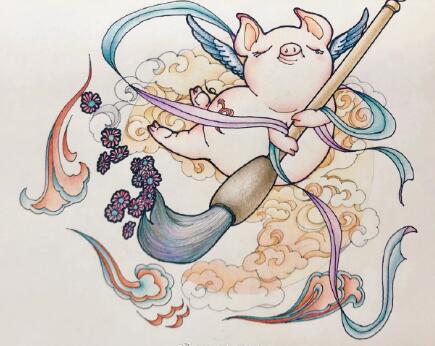 简单敦煌纹样,敦煌飞天壁画适合纹样