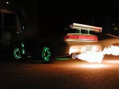 排气喷火是什么原理,排气喷火