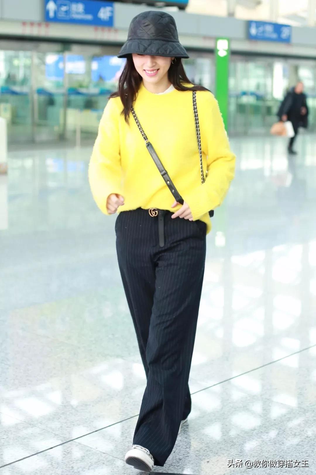 春天穿搭帆布鞋,春天倪妮穿衣搭配