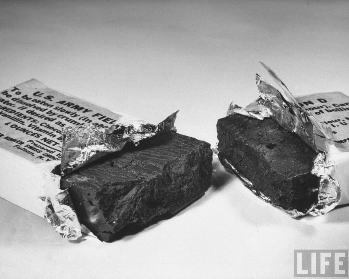 世界上最难吃的巧克力排行榜,二战巧克力口粮