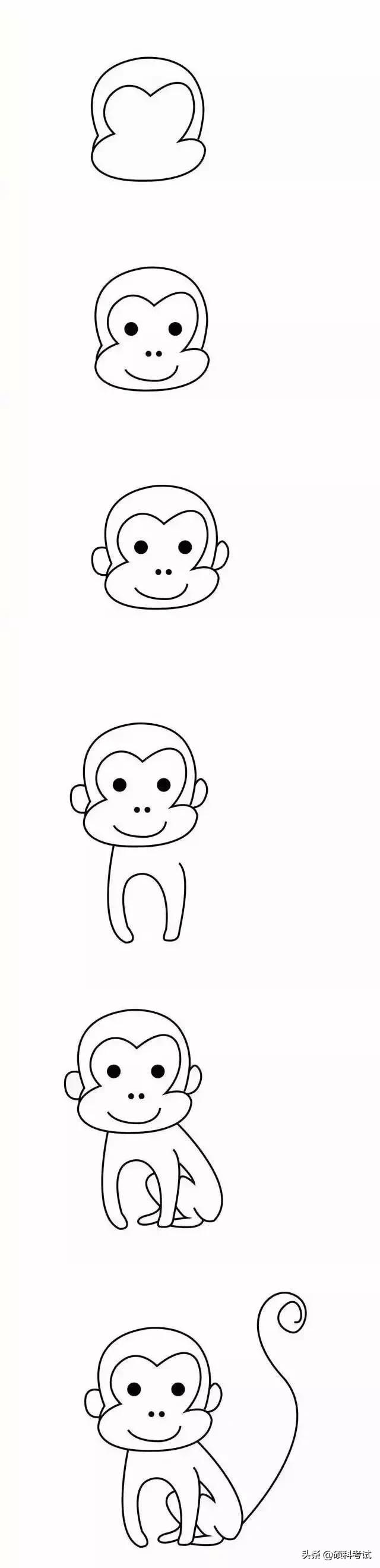 小孩子喜欢的简笔画可爱,非常适合孩子画的简笔画教程