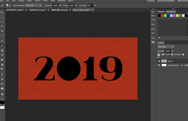 2019年新年贺卡图片,新的一年的新年贺卡