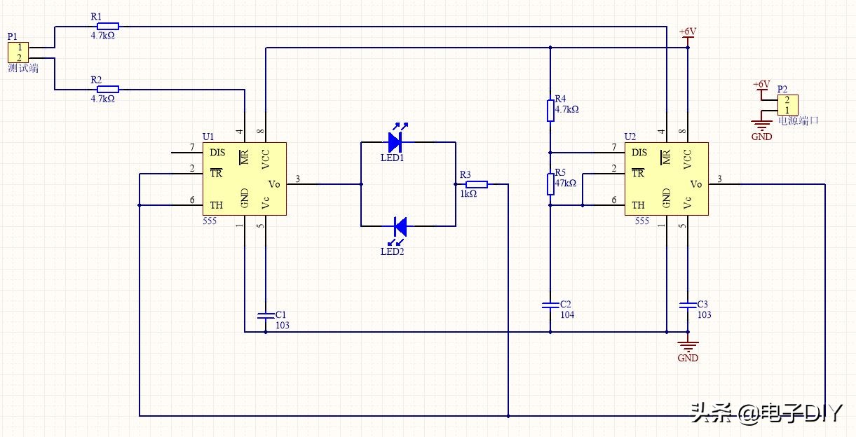 555集成电路分析方法,555定时电路逻辑图