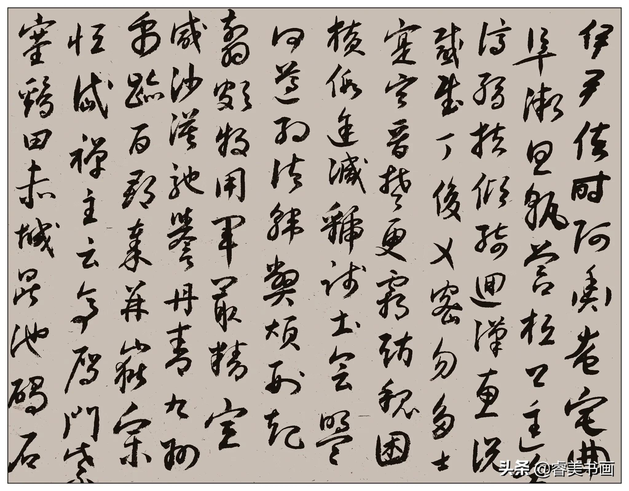 临文征明草书,体字草书文征明