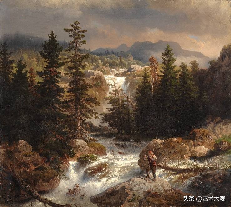 芬兰大师古典风景油画作品欣赏,顶级的欧洲午后阳光风景油画