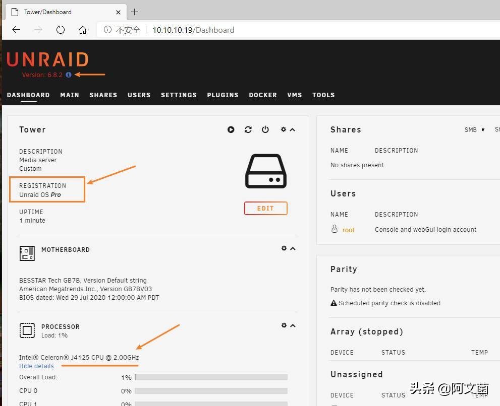 unraid直通网卡有什么用,unraid安装openwrt只显示一个网口