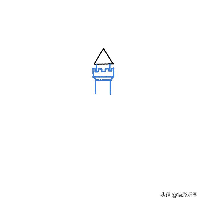 画公主的城堡简笔画,城堡公主和王子怎么画简笔画