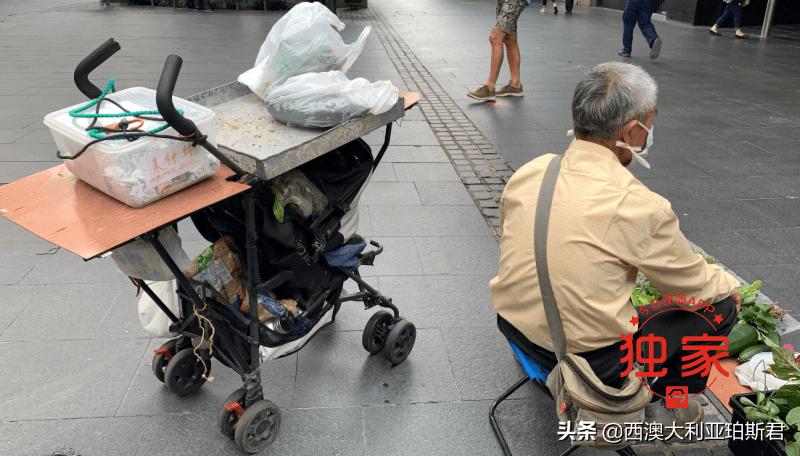中国大爷在澳洲步行街摆摊卖菜惹争议,网友褒贬不一