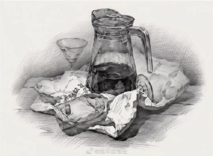 金属质感怎么画素描,素描静物光影详解