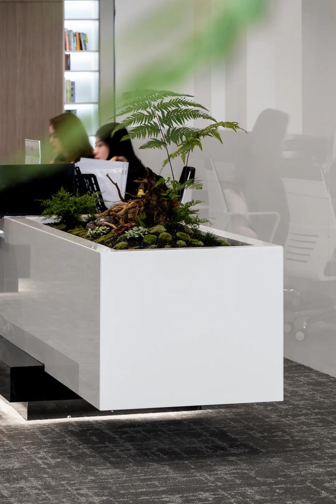 漂亮的前台布置设计图,前台接待台设计效果图