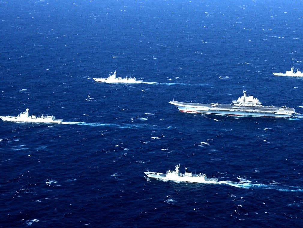 中国海军舰艇编队启航,来而不往非礼也美国视频