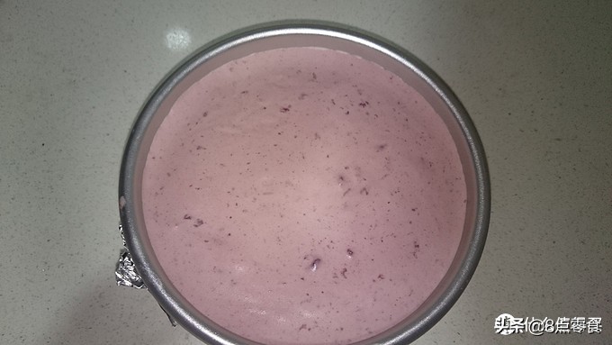 牛奶慕斯蛋糕最简单的制作方法,蓝莓果酱牛奶奶酪慕斯蛋糕8寸