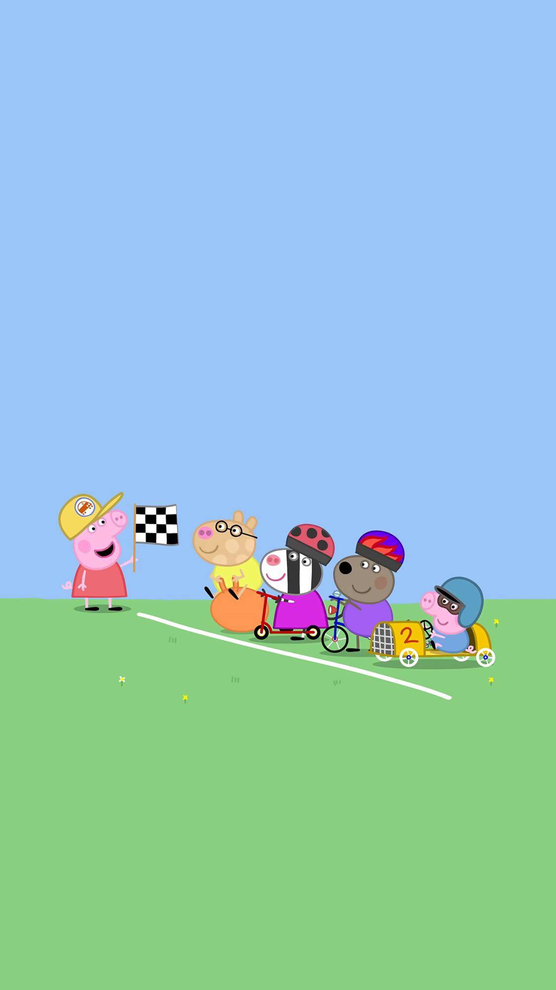 小猪佩奇运动图片大全,小猪佩奇和他的朋友壁纸