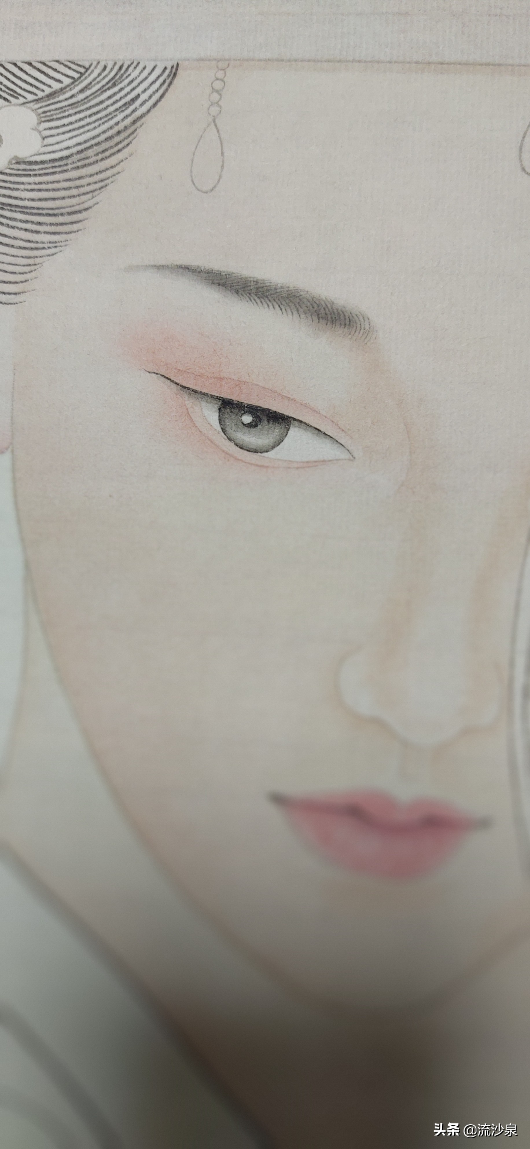 工笔荷花染色步骤图解,工笔仕女技法图解