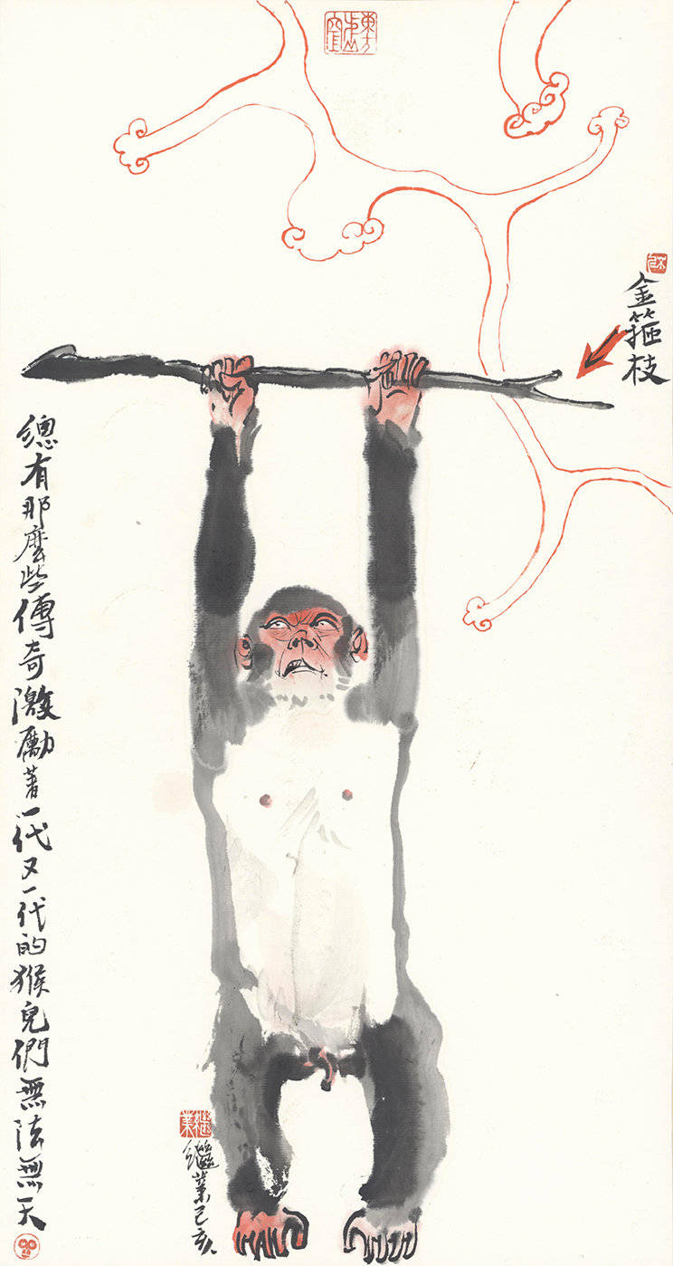 他画的猴子都是来搞笑的吗？让人看得停不下来