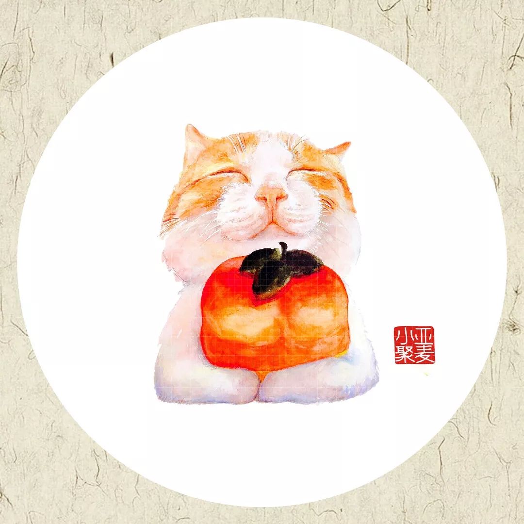 插画师笔下不同姿态的猫,一组与猫咪有关的古风插画作品