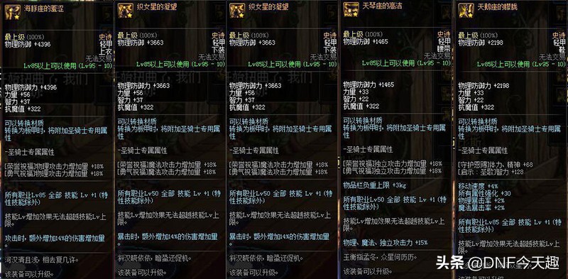 dnf95史诗皮甲属性分析,dnf95版本最强皮甲