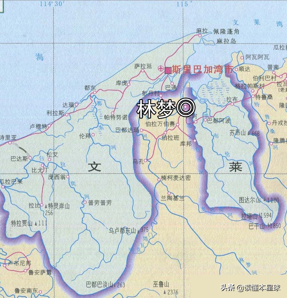 文莱为什么被马来西亚一分为二,文莱帝国版图演变