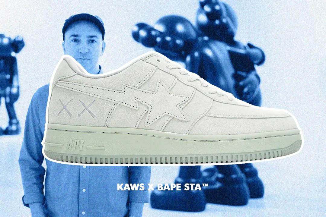 bapesta鞋白橙,bapesta20年新年限定