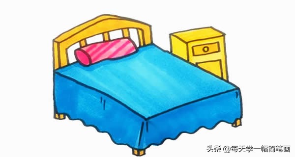 男孩卧室简笔画图片大全,儿童卧室简笔画图画大全