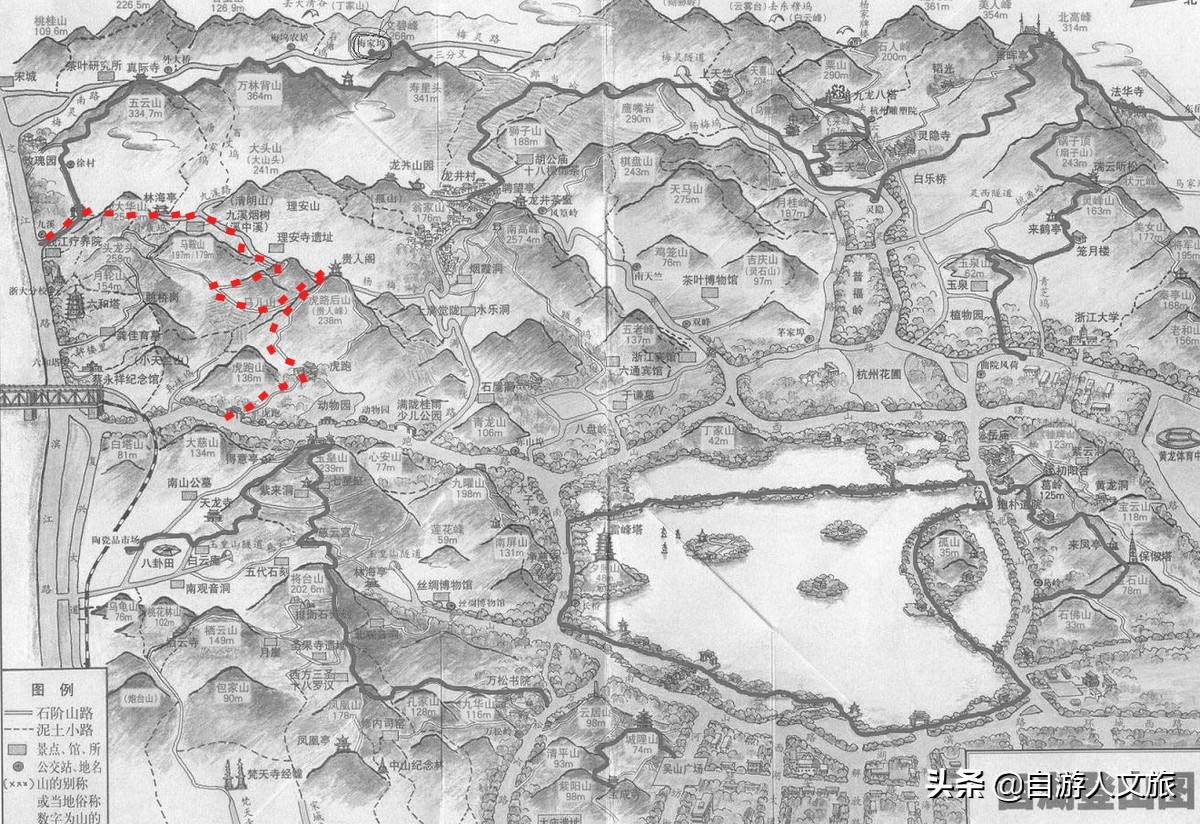 环西湖群山徒步毅行,行走西湖古诗词