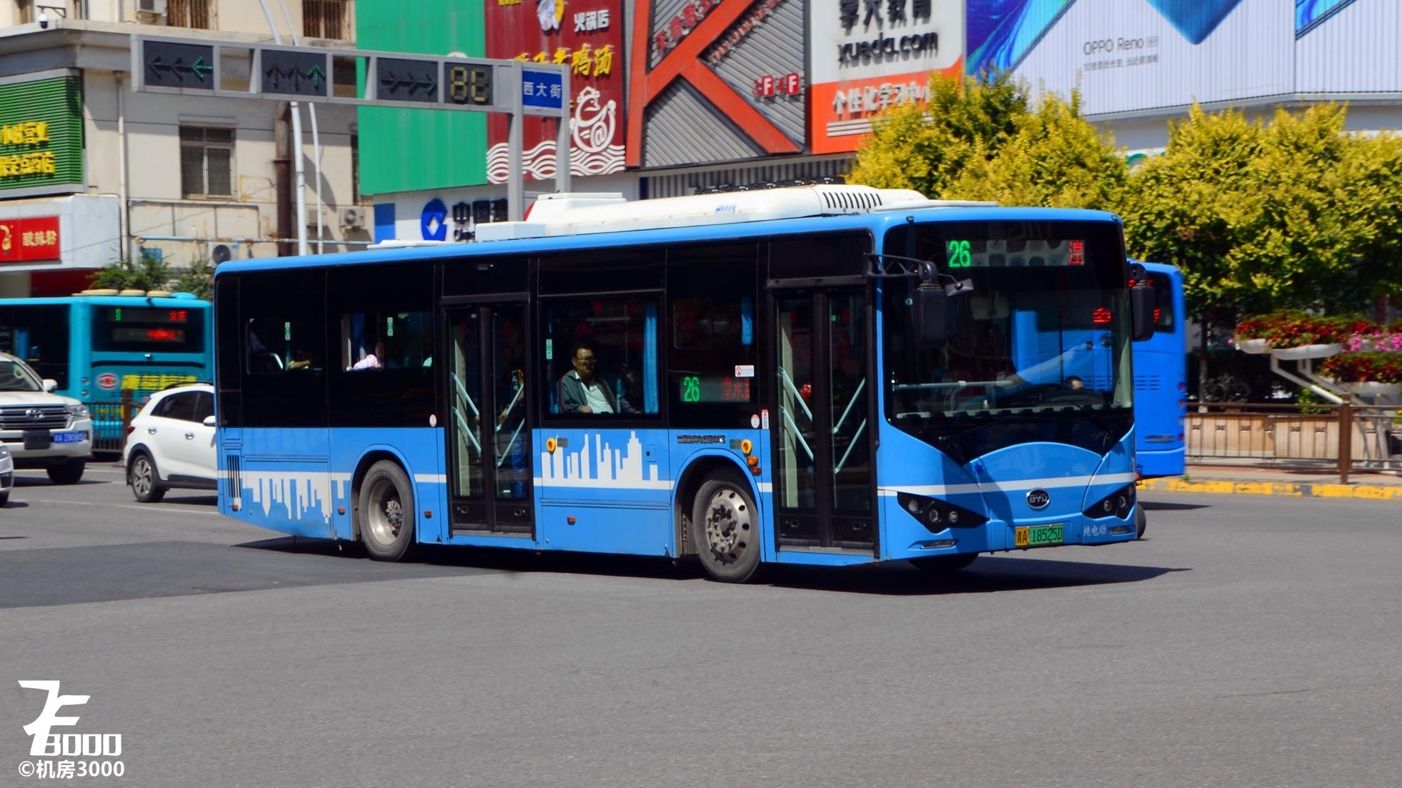 机房的渣评0西宁公交比亚迪BYD6100LEGV3