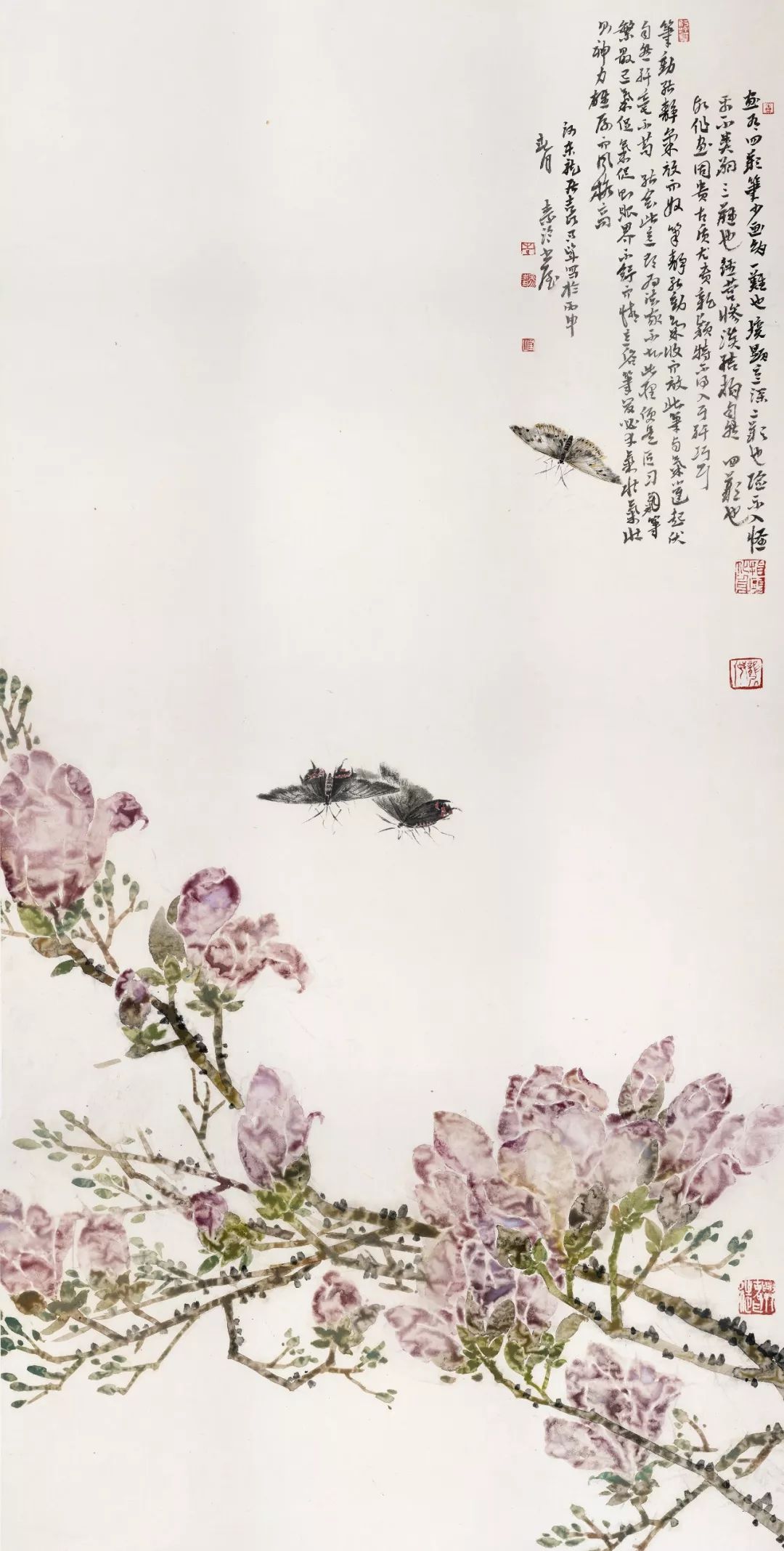 花卉好看的中国画,白描花卉临摹图片简单中国画