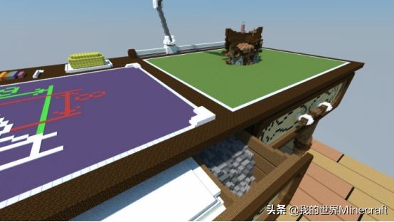 我的世界玩家用木头盖出了房子,我的世界玩家手中拿的物品