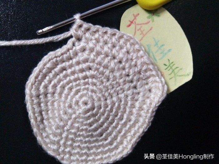 马蹄莲花的钩织教程,马蹄莲宽叶子的钩织教程