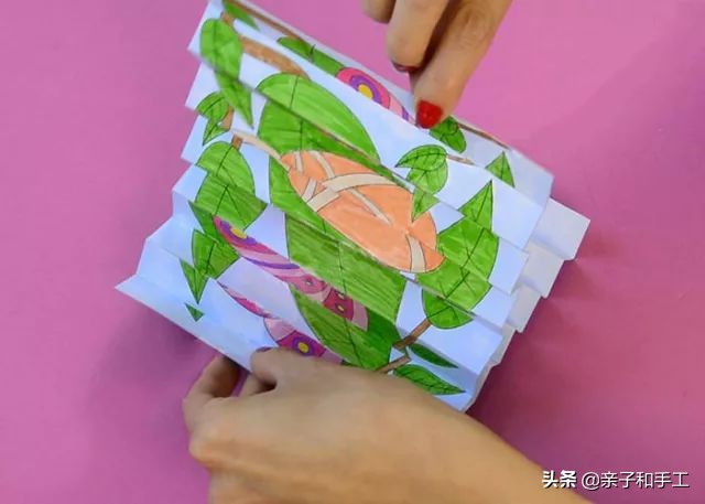 创意手工折纸挂起来装饰,手工折纸创意垃圾桶照片