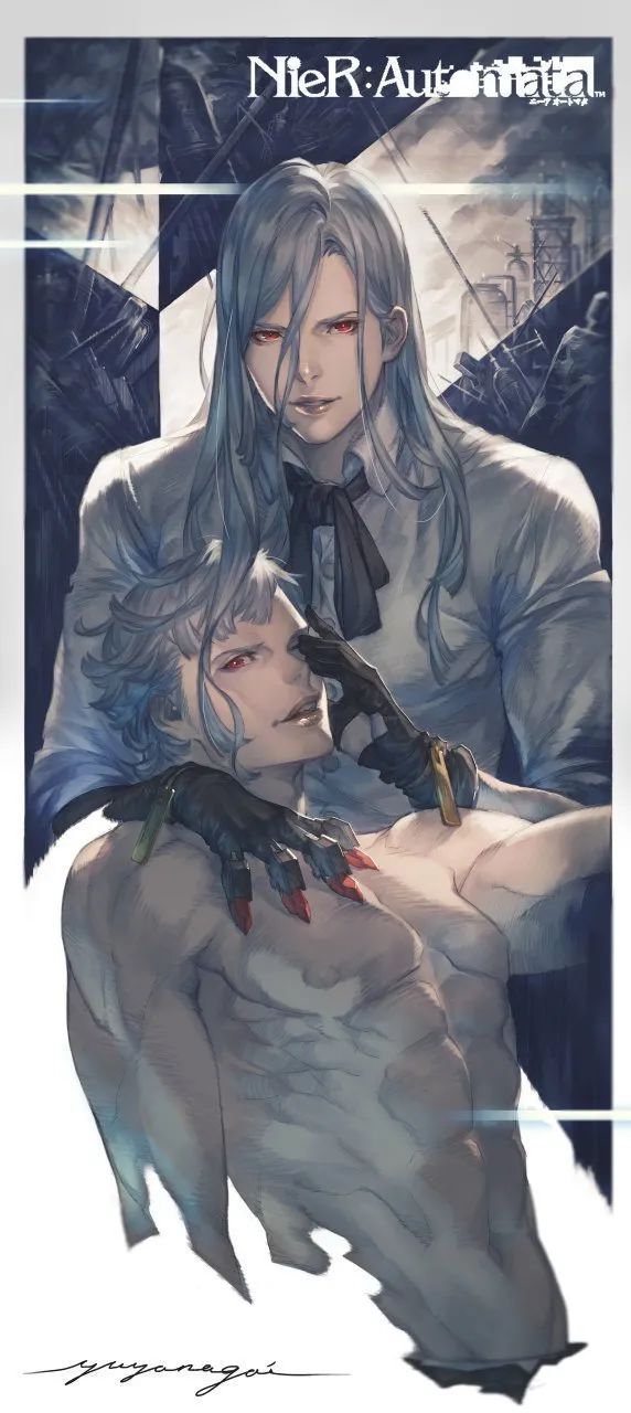 「绘画参考」尼尔机械纪元画师永井悠也笔下游戏角色作品