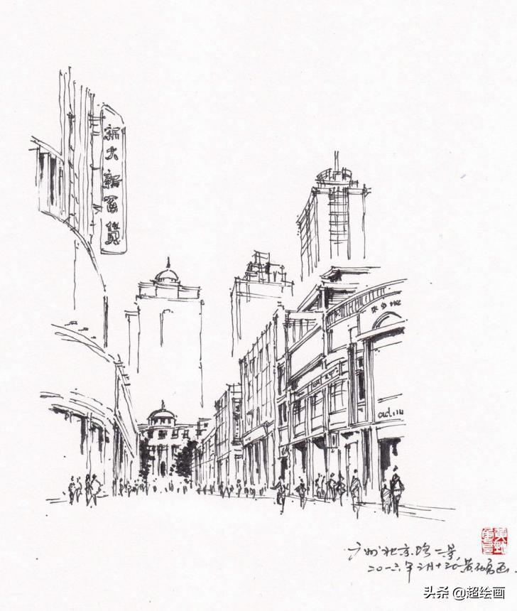 十大顶级钢笔画速写,钢笔速写100幅图片